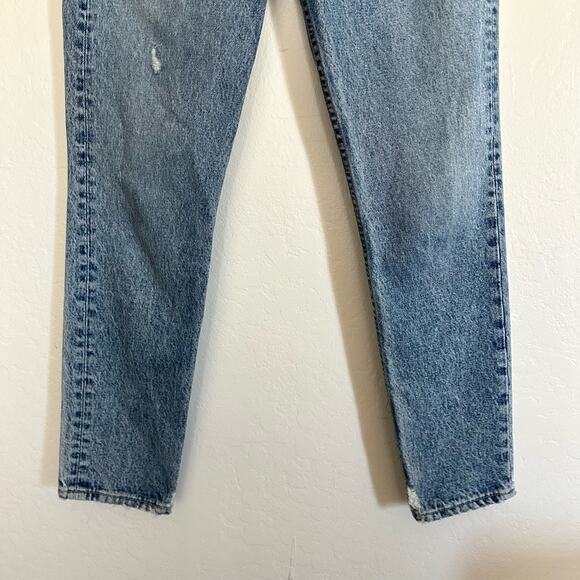 GRLFRND Revolve Karolina Jeans Size 27 High Rise Straight Leg Blue - Picture 3 of 8